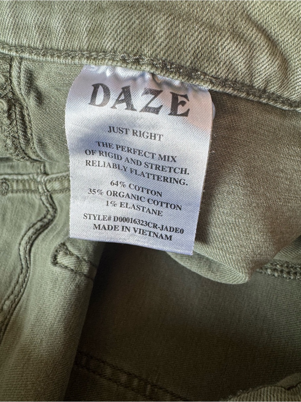 Daze High-Rise Wide Leg Utility Pants - Olive - Picture 6 of 7